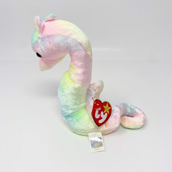 TY Vintage Seahorse "Neon" Beanie Baby - Picture 8 of 8
